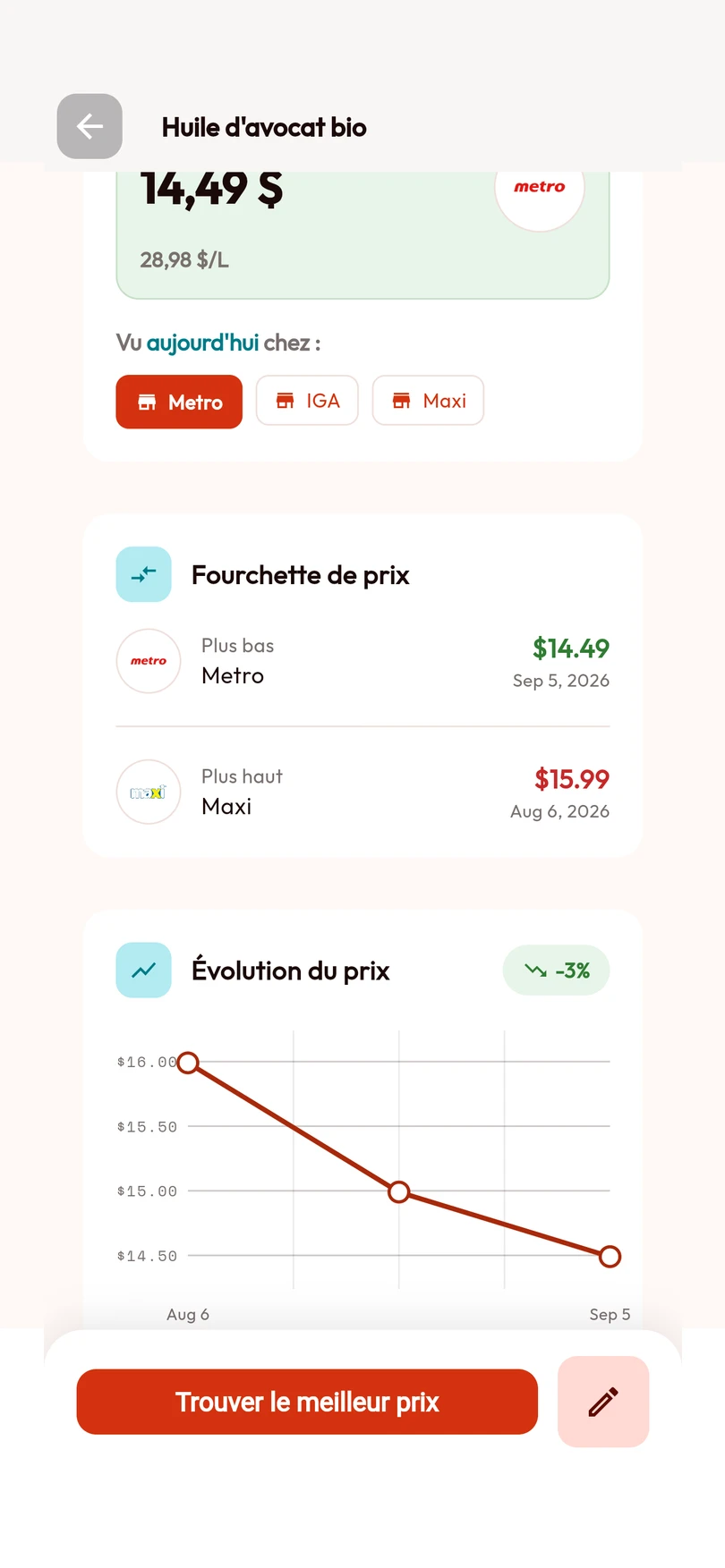 Application BarcodeVibe - Historique des prix et détection réduflation