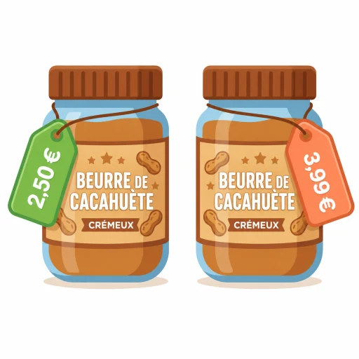 Deux formats de produit avec des étiquettes de prix différentes